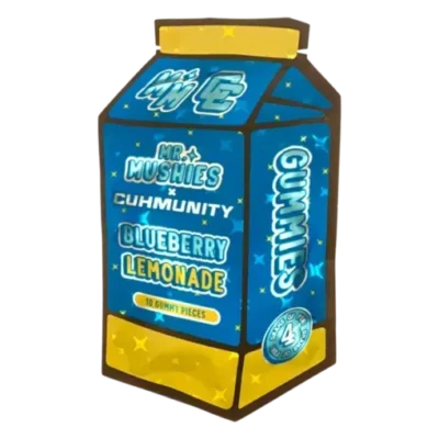 Mr Mushies X Cuhmunity Blueberry lenmonade Gummy