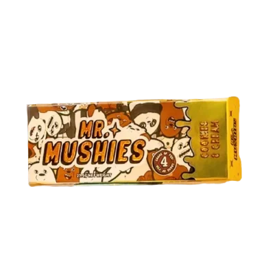 Mr mushies Cookies And Cream Chocolate Bar